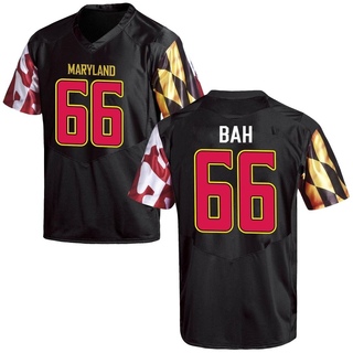 Aliou Bah Replica Black Youth Maryland Terrapins Football Jersey