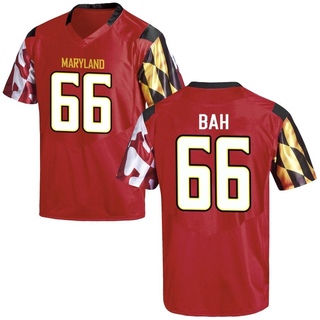 Aliou Bah Replica Red Men's Maryland Terrapins Football Jersey