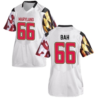 Aliou Bah Replica White Women's Maryland Terrapins Football Jersey